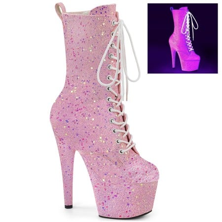 Botine - Botine cu platforma roz ADORE 1040 IG