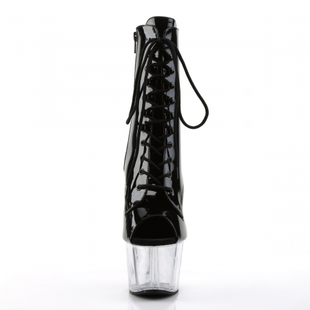 Botine cu platforma transparenta, comode, Pleaser [3]