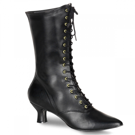 Botine - Botine cu toc mic, stil victorian