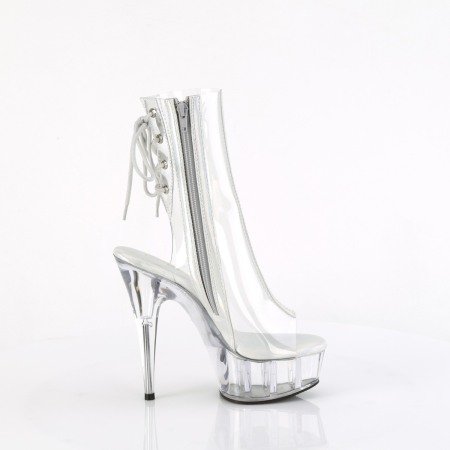 Botine transparente, comode, cu toc inalt [4]