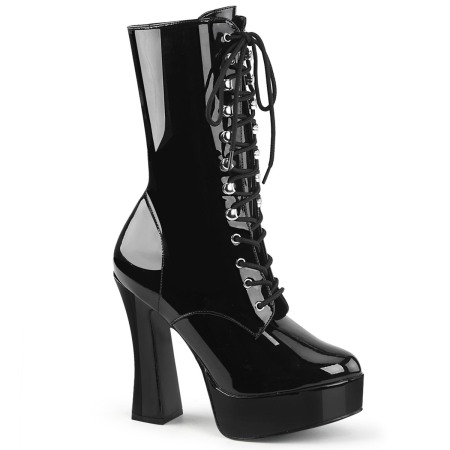 Botine - Botine cu toc gros si platforma pe marimi mari