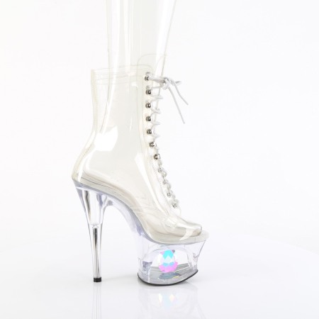 Botine transparente cu toc inalt brand Pleaser [4]