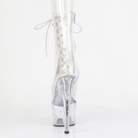 Botine transparente, cu pietricele si toc inalt [3]
