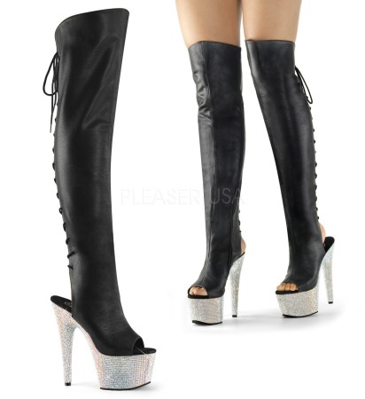 Botine - Cizme peste genunchi cu pietricele BEJEWELED 3019 DM 7