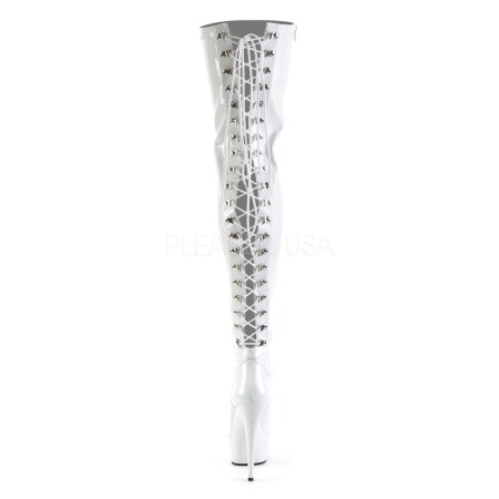 Cizme albe peste genunchi DELIGHT 3063 [3]