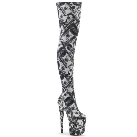 Cizme Peste Genunchi - Cizme pleaser toc inalt 20 cm pole dance papuci dansatoare dans la bara dolar