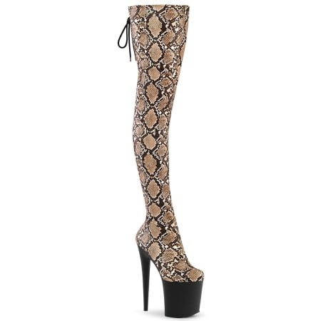 Cizme Peste Genunchi - Cizme toc inalt pole dance dansatoare dans la bara Pleaser USA
