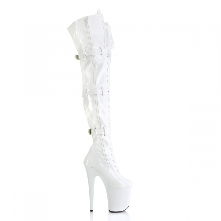 Cizme Flamingo 3028 toc inalt pole dance dans la bara albe [1]