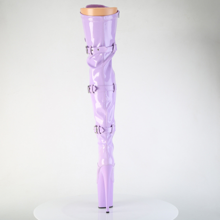 Cizme Flamingo 3028 toc inalt pole dance dans la bara mov lila [4]