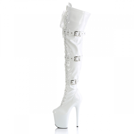 Cizme Flamingo 3028 toc inalt pole dance dans la bara albe [3]