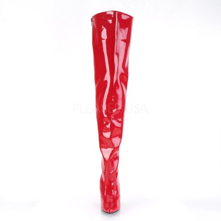 Cizme lungi peste genunchi, rosii, cu aspect latex SEDUCE 3010 [1]