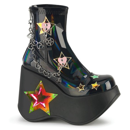 Botine - Ghete cu platforma DemoniaCult, de festival rock
