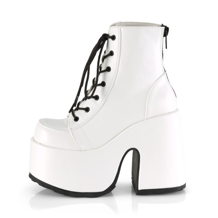 Ghete Camel 203 demonia cult albe stil gotic toc gros [2]