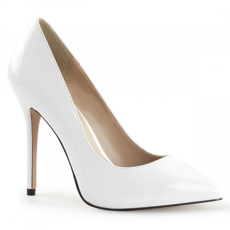 Pantofi - Pantofi mireasa, albi, marimi mari, stiletto