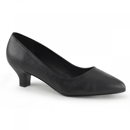 Pantofi - Pantofi cu toc mic piele ecologica marimi mari