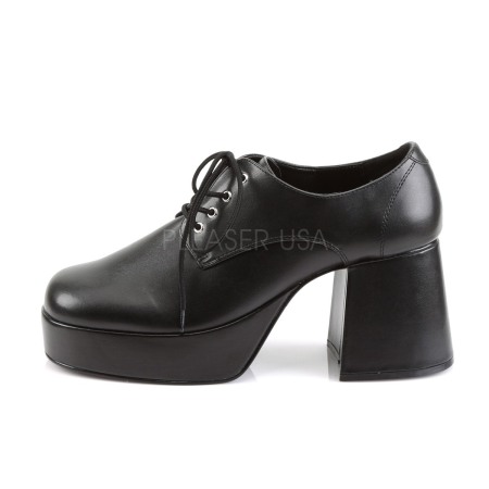 Pantofi cu toc gros, model retro, pentru barbati [2]