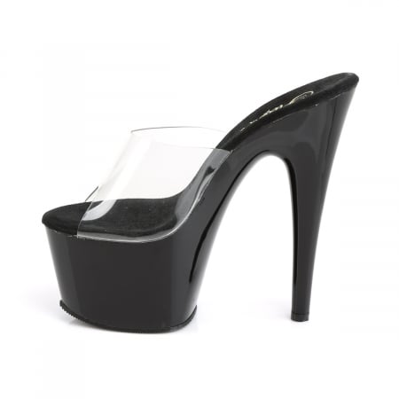 Sandale Pleaser toc inalt si platforma pole dance toc 17 cm negre [4]