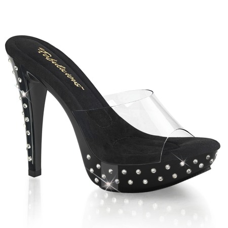 Pleaser USA - Lider mondial in incaltaminte sexy & urbana - Saboti transparenti COCKTAIL 501 SDT