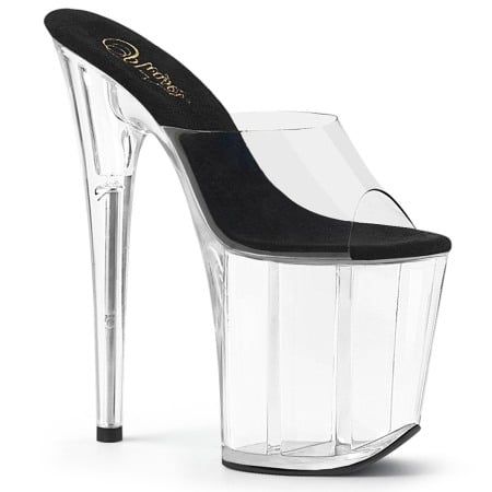 Marimea 37 - Sandale Pleaser toc inalt transparenta si platforma pole dance dans la bara