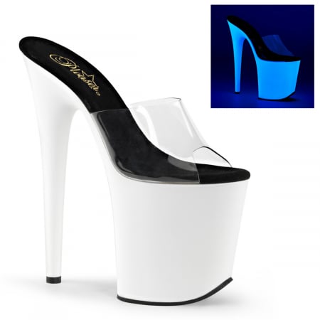 Marimea 39 - Sandale Pleaser toc inalt si platforma de scena dans la bara