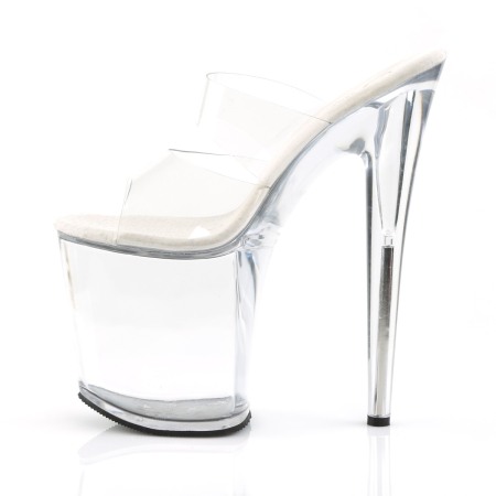 Papuci transparenti FLAMINGO 802 Pleaser toc 20 cm pole dance [2]