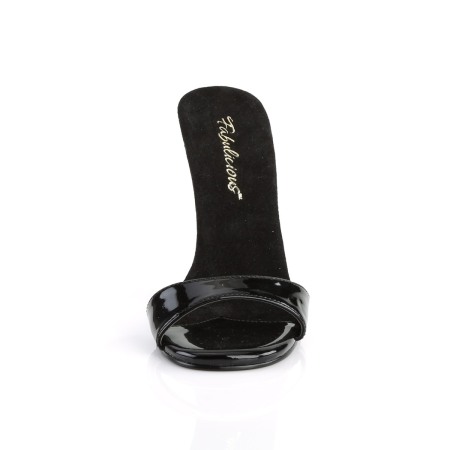 sandale cu toc de 12 cm, negru lac [1]