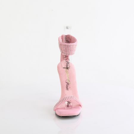 Sandale concurs fitness de mireasa pleaser toc de 12 cm roz [3]
