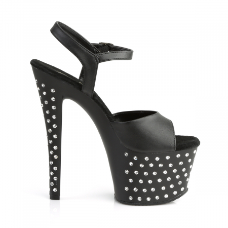 Sandale cu platforma si toc cu pietricele brand Pleaser USA [1]