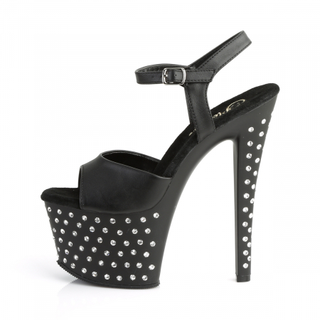 Sandale cu platforma si toc cu pietricele brand Pleaser USA [3]