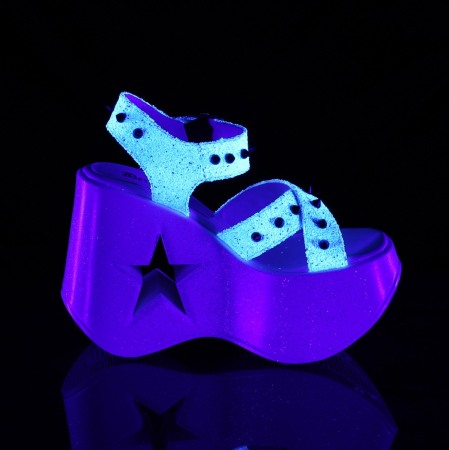 Sandale Dynamite 02 demonia cult stil gotic albe [4]