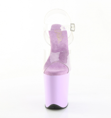 Sandale mov Pleaser cu toc inalt de 20 cm dans la bara [3]