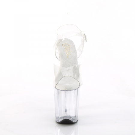 Sandale transparente papuci cu platforma Pleaser [1]