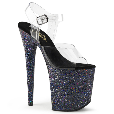 Marimea 36 - Sandale Pleaser platforma si toc inalt