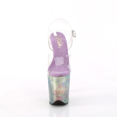 sandale colorate, rainbow, cu toc inalt de 20 cm pole dance [1]