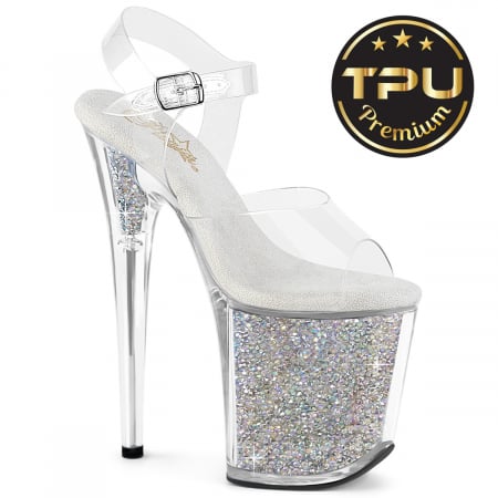 FLAMINGO - Sandale Flamingo 808 PREM pleaser pole dance toc 20 cm