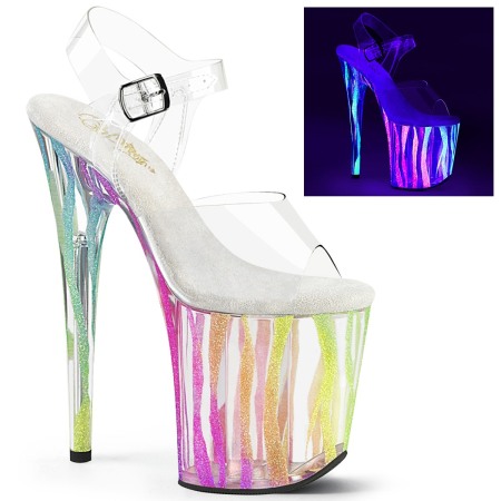 Sandale Saboti Show - Sandale pleaser toc inalt 20 cm pole dance