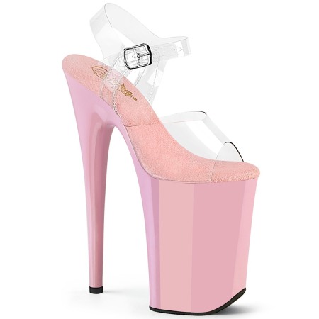 Toc 22,86 cm - Sandale Pleaser toc inalt si platforma videochat streaptease