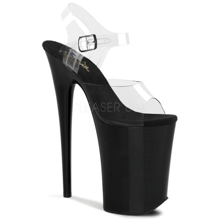 Toc 22,86 cm - Sandale Pleaser toc inalt si platforma videochat streaptease