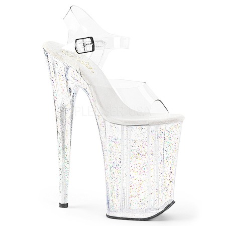 Toc 22,86 cm - Sandale Pleaser toc inalt si platforma videochat streaptease