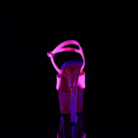 Sandale roz neon cu platforma. Sandale comode [2]