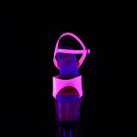 Sandale roz neon cu platforma. Sandale comode [4]
