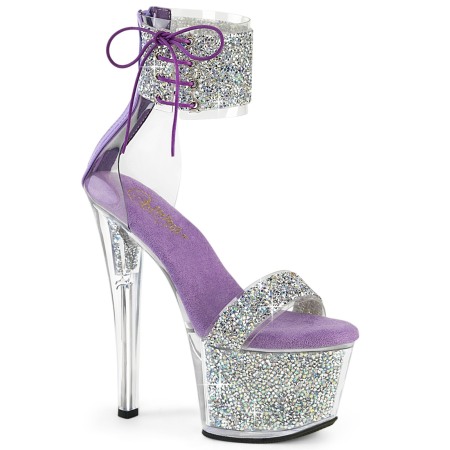 Toc 17,78 cm - Sandale Pleaser toc inalt si platforma pole dance dans la bara de club