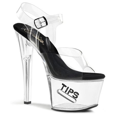 Sandale Saboti Fetish - Sandale cu toc transparent TIPJAR 708 5