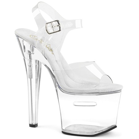 Sandale Saboti Fetish - Sandale cu toc transparent TIPJAR 708 RAD