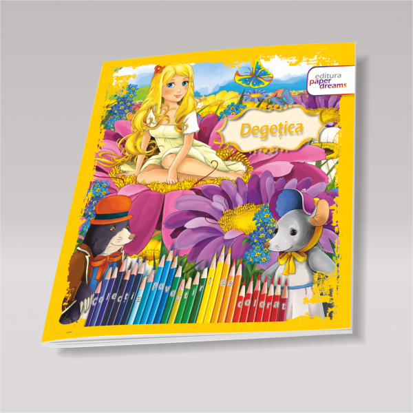 Carte de colorat si povesti pentru copii - Degetica [1]