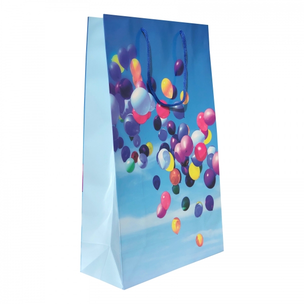 Punga cadou de hartie mare cu model baloane [1]