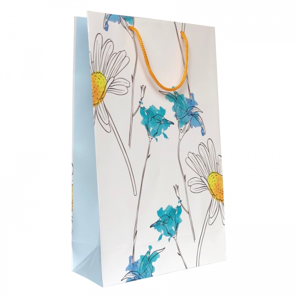 Punga cadou de hartie mare cu model floral [1]