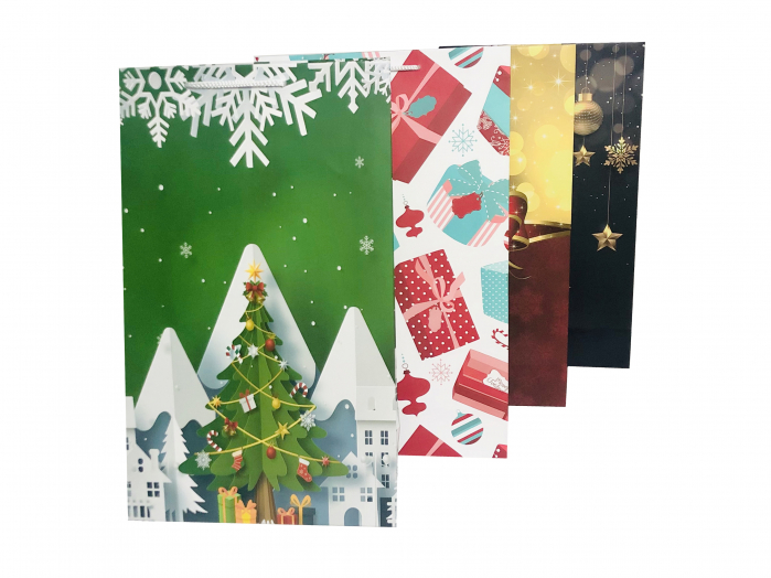 Set Punga de cadou mare cu modele variate Craciun [4]