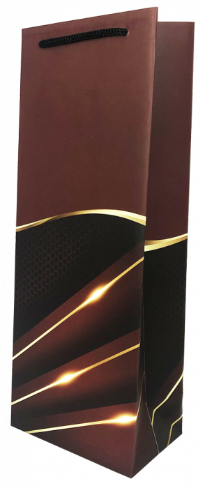 Punga de cadou pentru sticla model elegant visiniu [2]