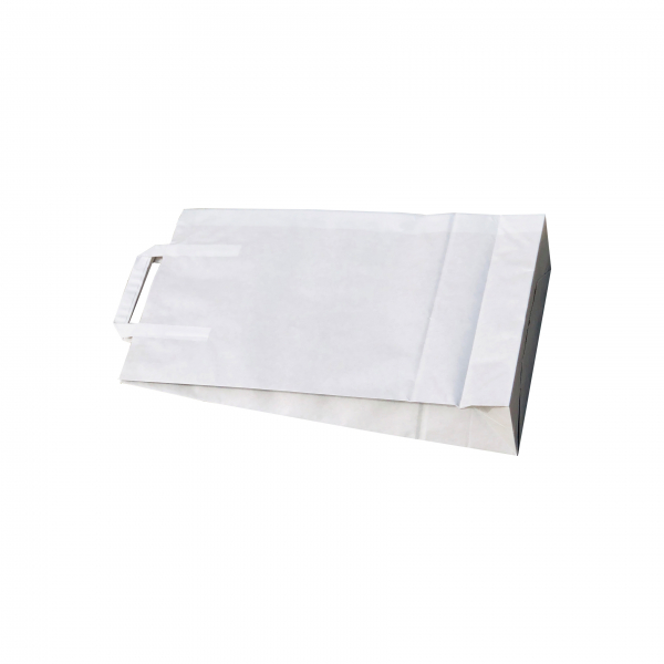 SET 50 pungi de Hartie Kraft, 23.5x43x10 cm, cu manere din hartie plata [3]